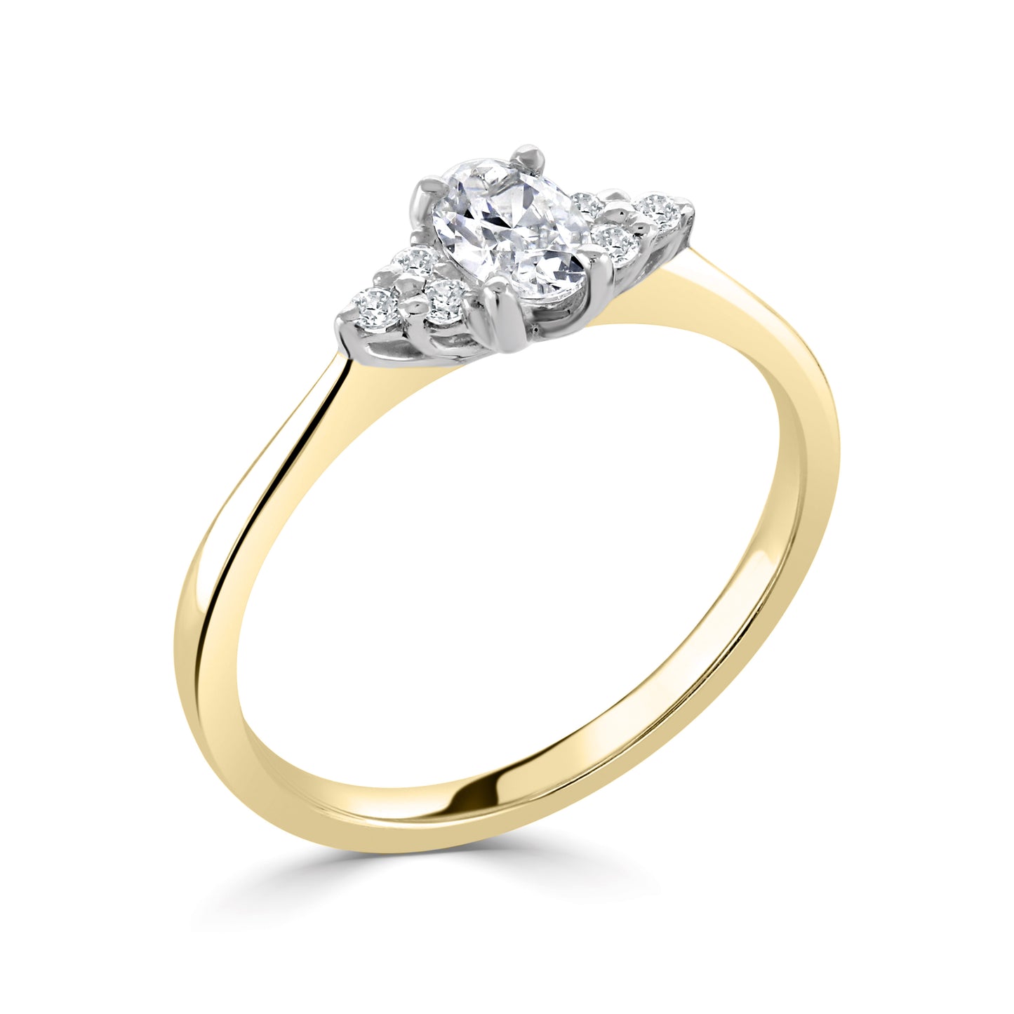 Solitaires - Diamond Shoulders