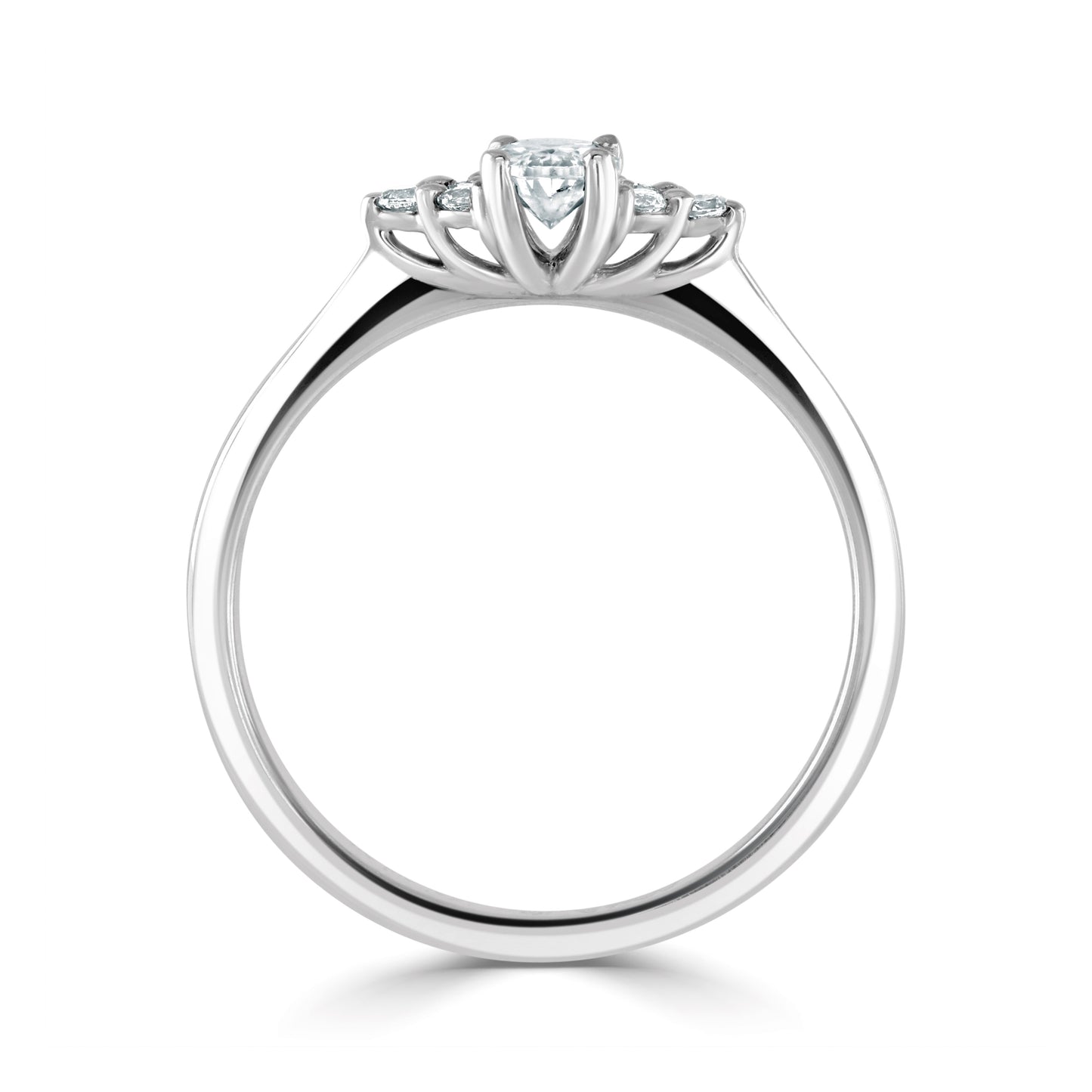 Solitaires - Diamond Shoulders