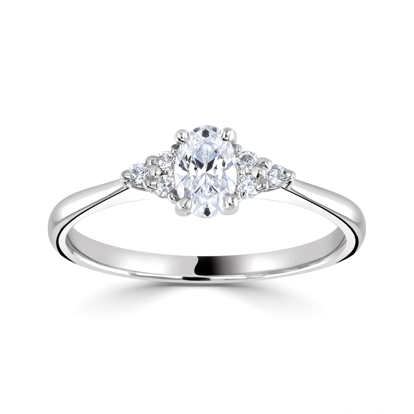 Solitaires - Diamond Shoulders