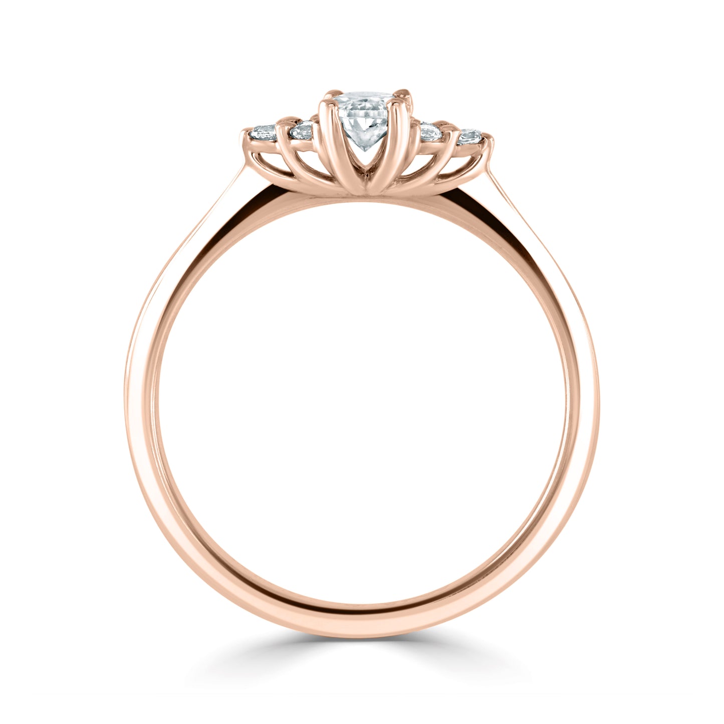 Solitaires - Diamond Shoulders