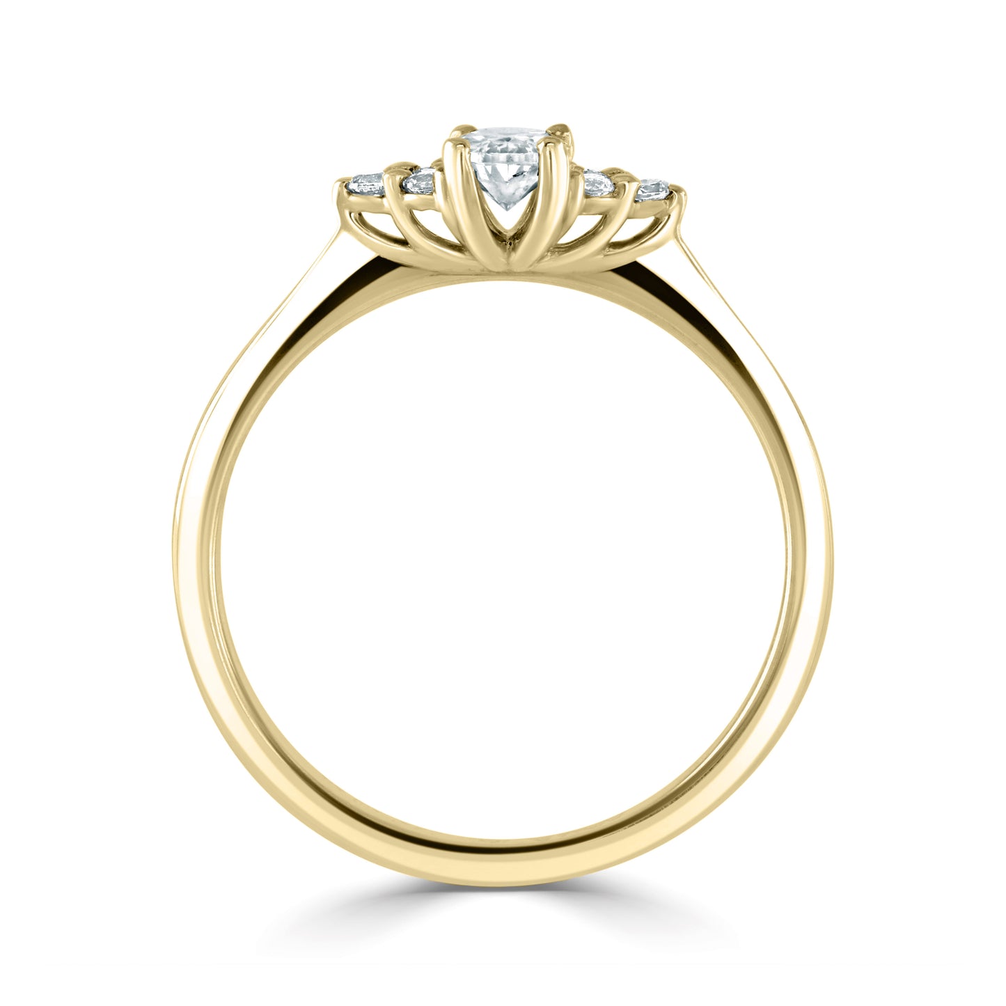 Solitaires - Diamond Shoulders