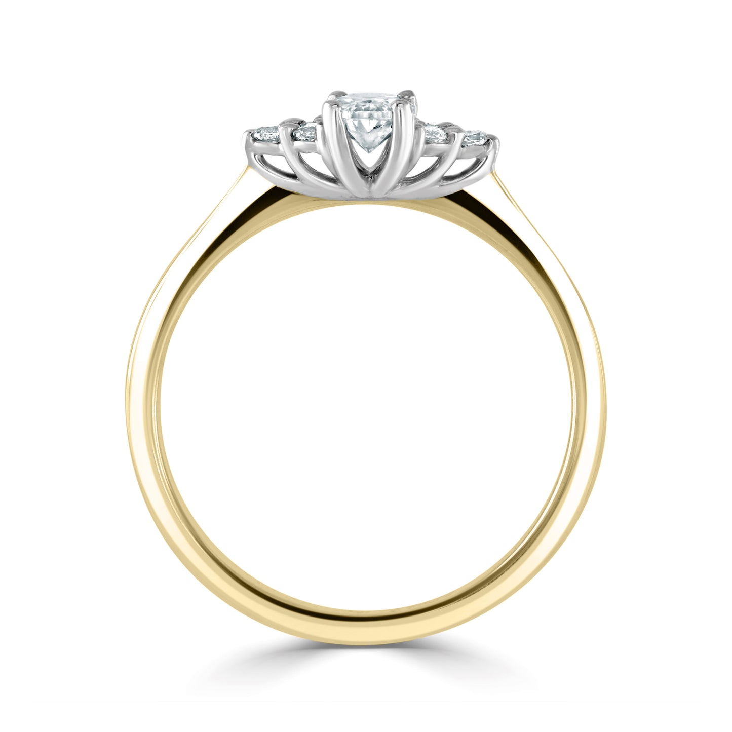 Solitaires - Diamond Shoulders