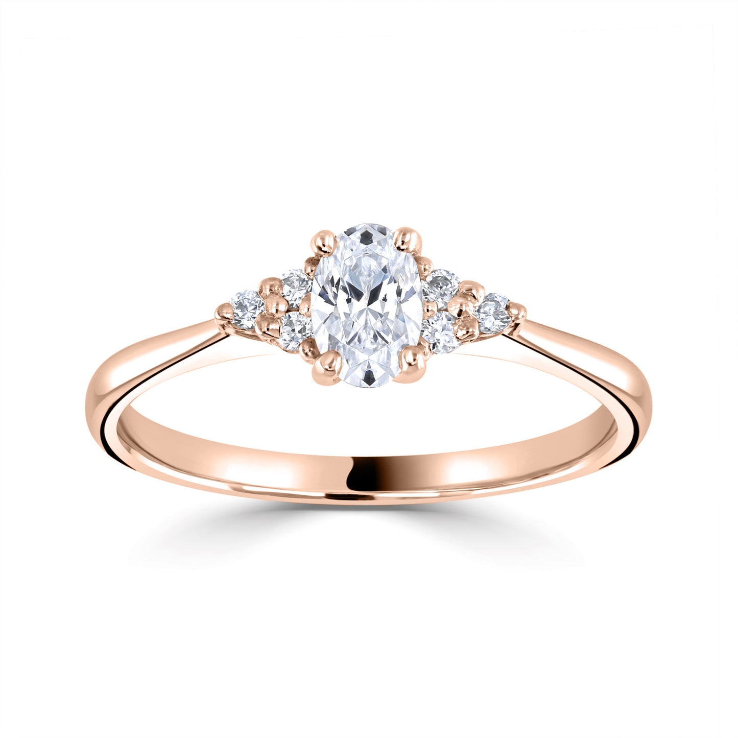 Solitaires - Diamond Shoulders