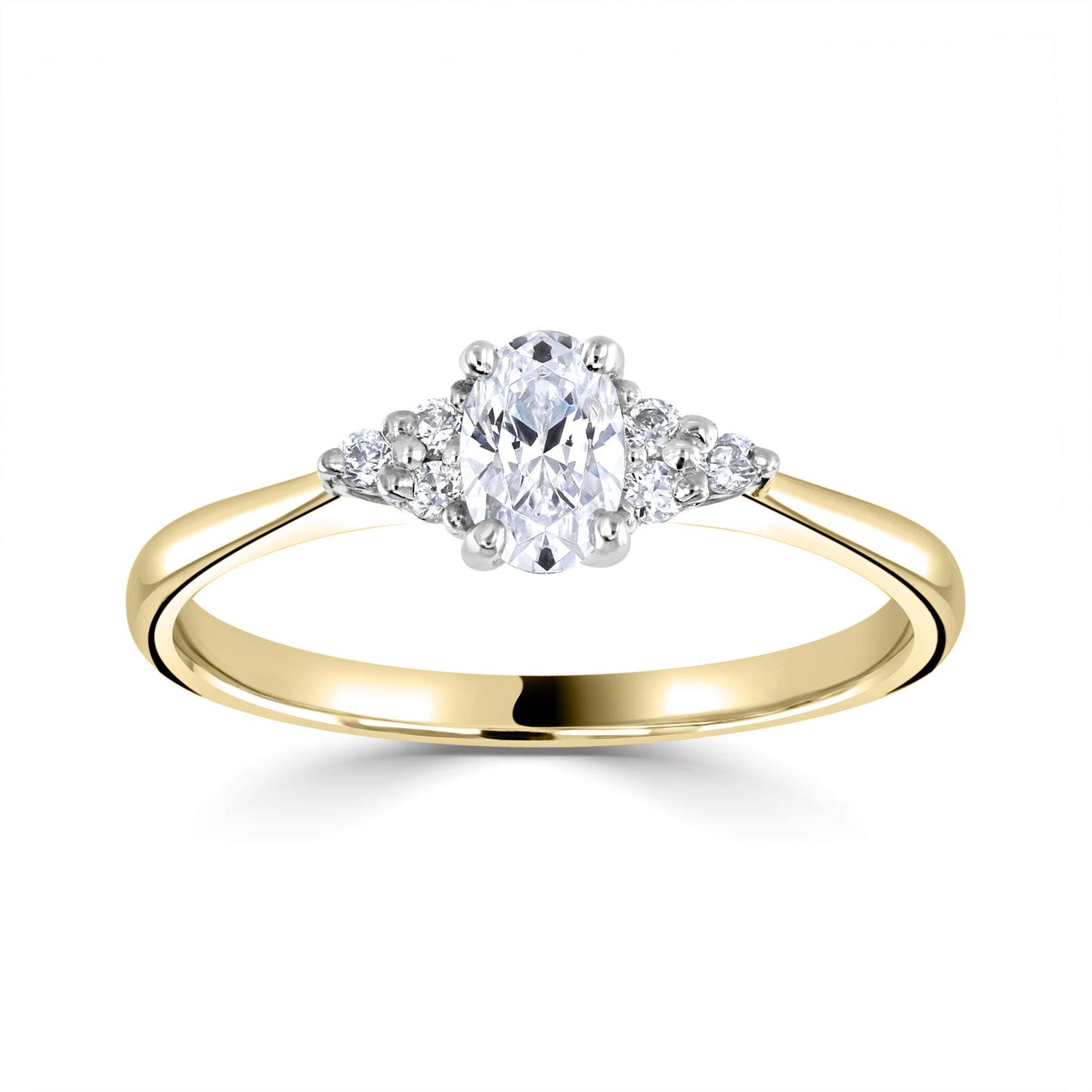 Solitaires - Diamond Shoulders