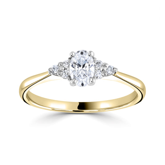 Solitaires - Diamond Shoulders